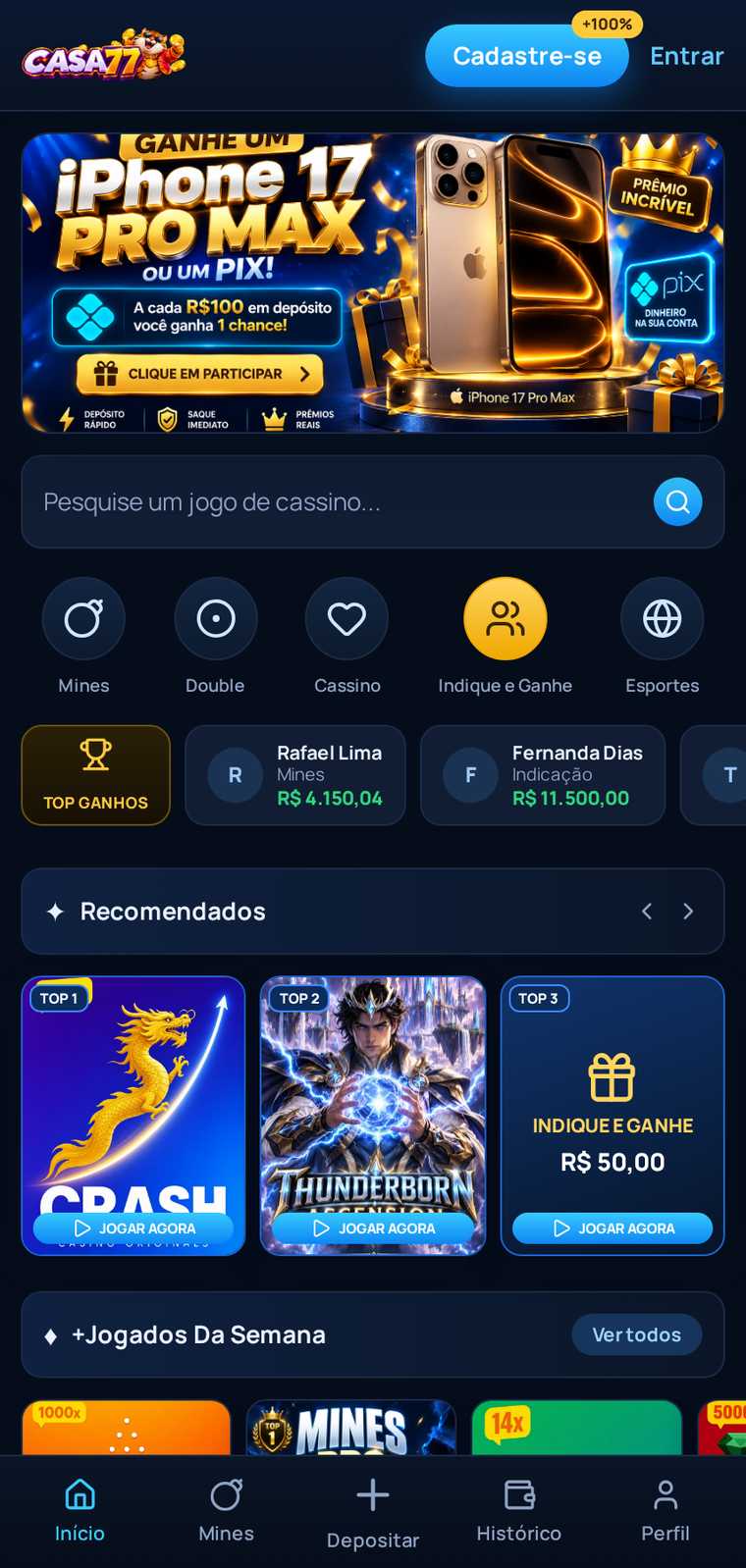 Modelo Blue Premium da plataforma